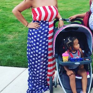 Patriotic dress. Fourth of July. July 4th